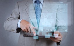 businessman hand working with modern technology